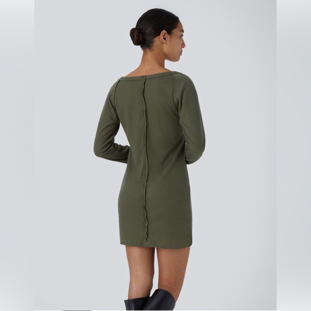 HALARA Olive Green Sweater Dress